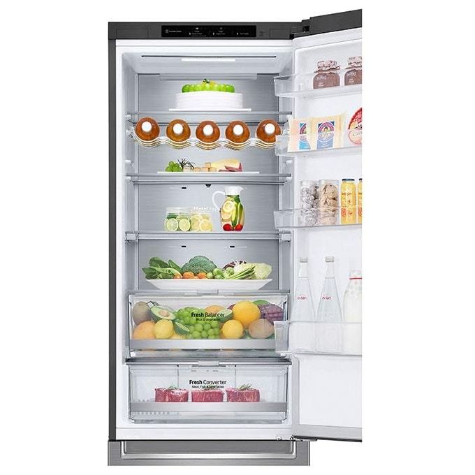 LG GBB72PZVCN1 Frigorifero Combinato Libera Installazione 384 Litri Classe Energetica C Acciaio Inossidabile