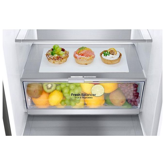 LG GBB72PZVCN1 Frigorifero Combinato Libera Installazione 384 Litri Classe Energetica C Acciaio Inossidabile