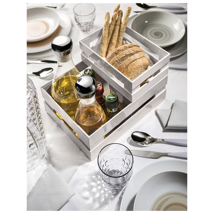 Guzzini Cassetta Eco Kitchen Tidy and Store Bianco Latte