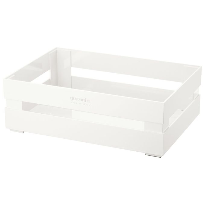 Guzzini Cassetta Eco Kitchen Tidy and Store Bianco Latte