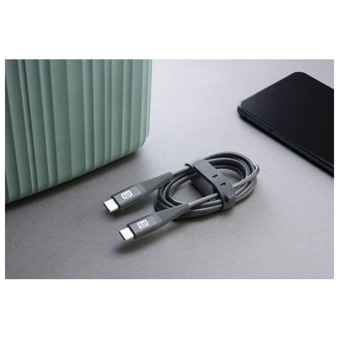 Cellular Line Belt Cable Cavo con Cinturino da Usb-C a Usb-C 1,2mt Nero