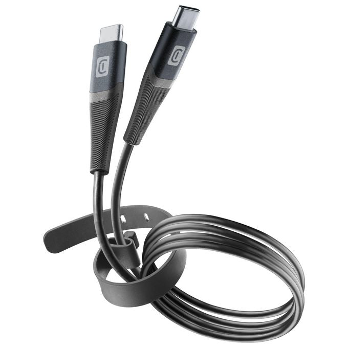 Cellular Line Belt Cable Cavo con Cinturino da Usb-C a Usb-C 1,2mt Nero