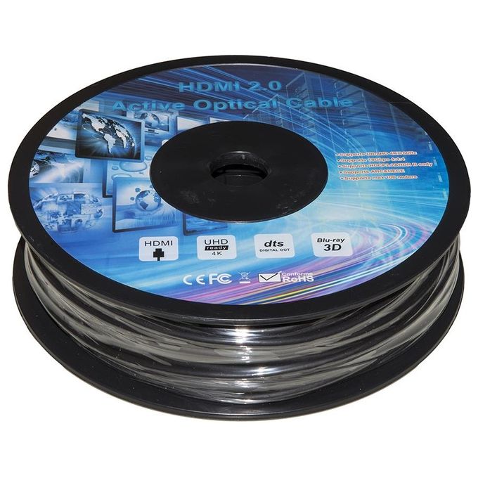 LINK cavo fibra ottica aoc hdmi 2.0, hdcp, arc, edid 4k@60hz@4:4:4 ibrido mt 30