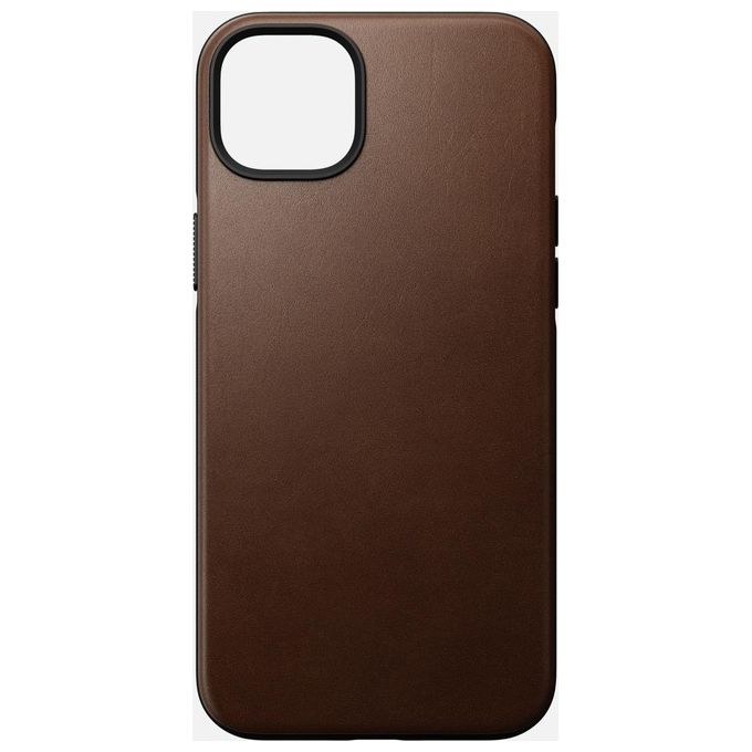 Nomad Modern Custodia in Pelle per iPhone 14 Plus Rustic Brown