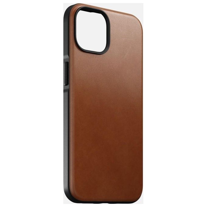 Nomad Modern Custodia in Pelle per iPhone 14 English Tan