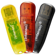 Intenso 3502483 Rainbow 3x32GB Unita' Flash USB USB 2.0 Velocita' Lettura 28 MB-s Scrittura 6,5 MB-s colore Giallo Rosso Nero