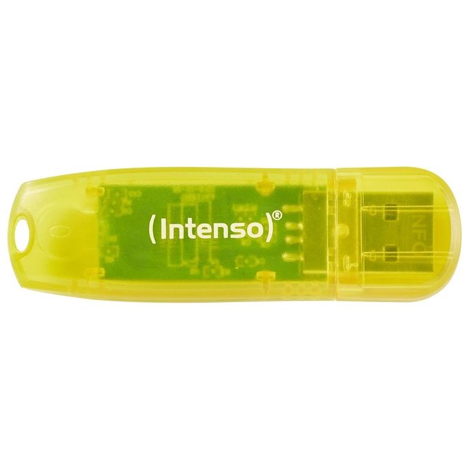 Intenso 3502483 Rainbow 3x32GB Unita' Flash USB USB 2.0 Velocita' Lettura 28 MB-s Scrittura 6,5 MB-s colore Giallo Rosso Nero