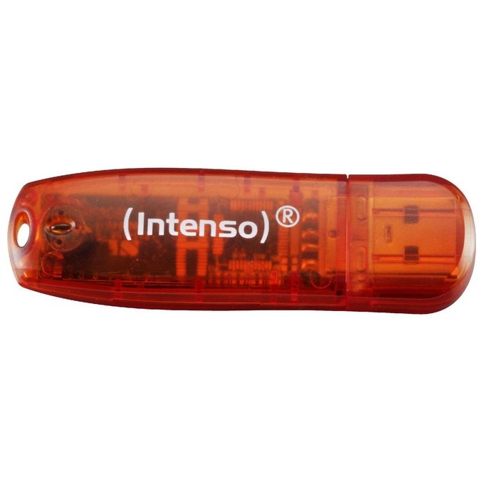 Intenso 3502483 Rainbow 3x32GB Unita' Flash USB USB 2.0 Velocita' Lettura 28 MB-s Scrittura 6,5 MB-s colore Giallo Rosso Nero