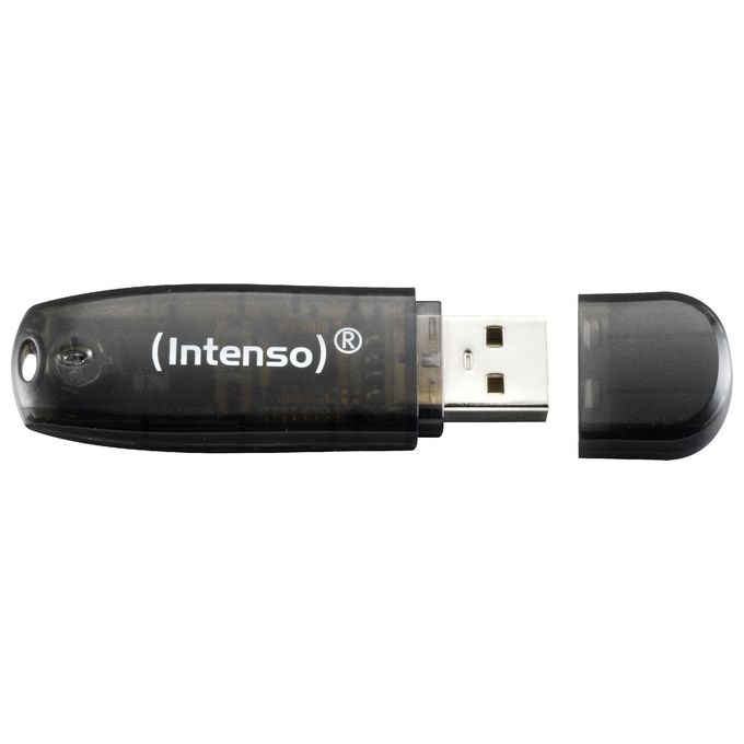 Intenso 3502483 Rainbow 3x32GB Unita' Flash USB USB 2.0 Velocita' Lettura 28 MB-s Scrittura 6,5 MB-s colore Giallo Rosso Nero
