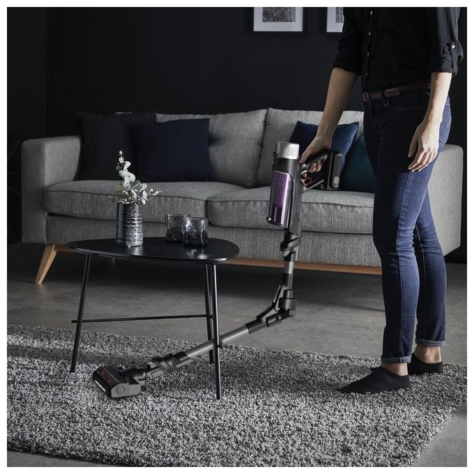 Rowenta X-Force Flex 9.60 RH2037WO Scopa Elettrica Senza Filo Nero-Porpora Senza Sacchetto