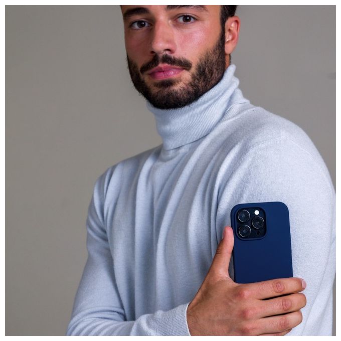 Dbramante 1928 Monaco Cover per iPhone 14 Pro Blu