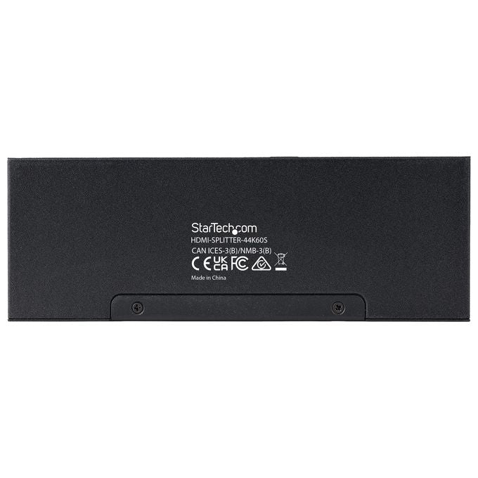 StarTech.com Splitter Hdmi 4k con 4 Porte con Porta Audio 3.5mm-Ottica