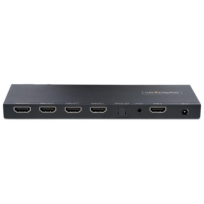 StarTech.com Splitter Hdmi 4k con 4 Porte con Porta Audio 3.5mm-Ottica