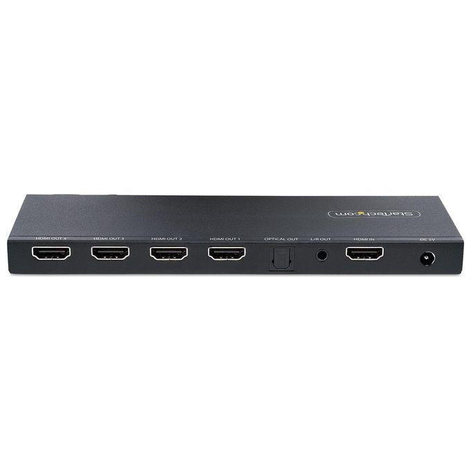 StarTech.com Splitter Hdmi 4k con 4 Porte con Porta Audio 3.5mm-Ottica