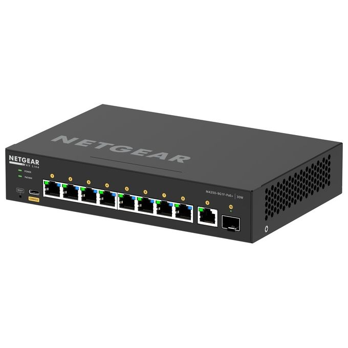Netgear GSM4210PD-100EUS Switch di Rete Gestito L2-L3 Gigabit Ethernet 10-100-1000 Supporto Power over Ethernet Nero
