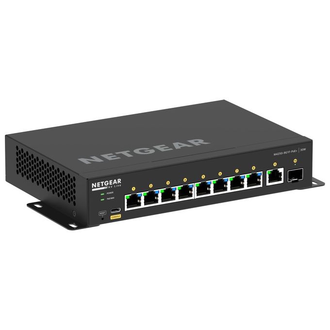 Netgear GSM4210PD-100EUS Switch di Rete Gestito L2-L3 Gigabit Ethernet 10-100-1000 Supporto Power over Ethernet Nero