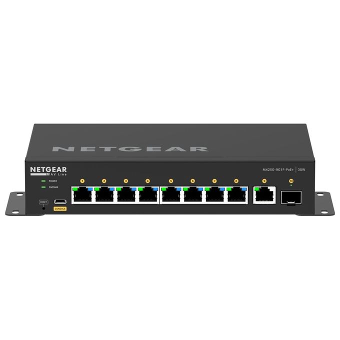 Netgear GSM4210PD-100EUS Switch di Rete Gestito L2-L3 Gigabit Ethernet 10-100-1000 Supporto Power over Ethernet Nero