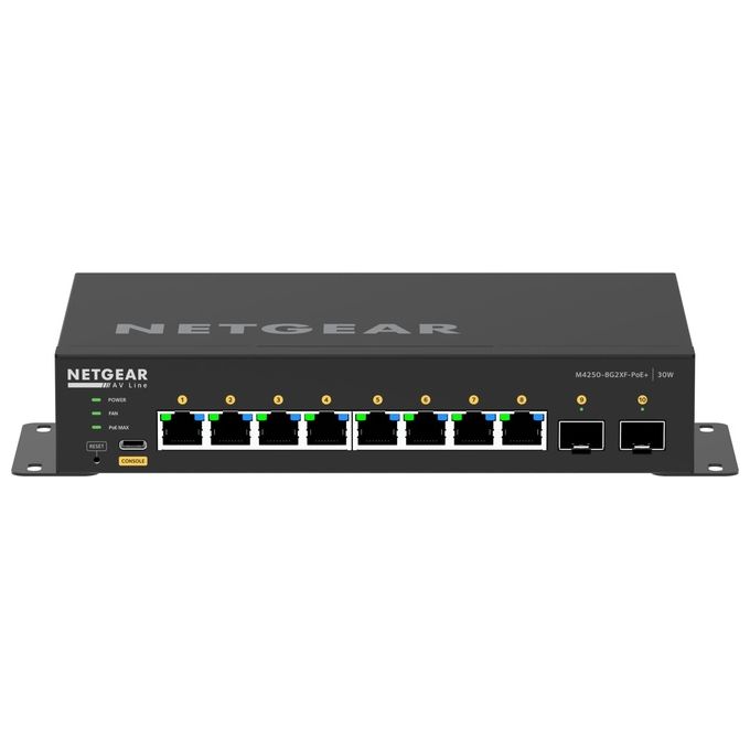 Netgear GSM4210PX-100EUS Switch di Rete Gestito L2-L3 Gigabit Ethernet 10-100-1000 Supporto Power over Ethernet Nero