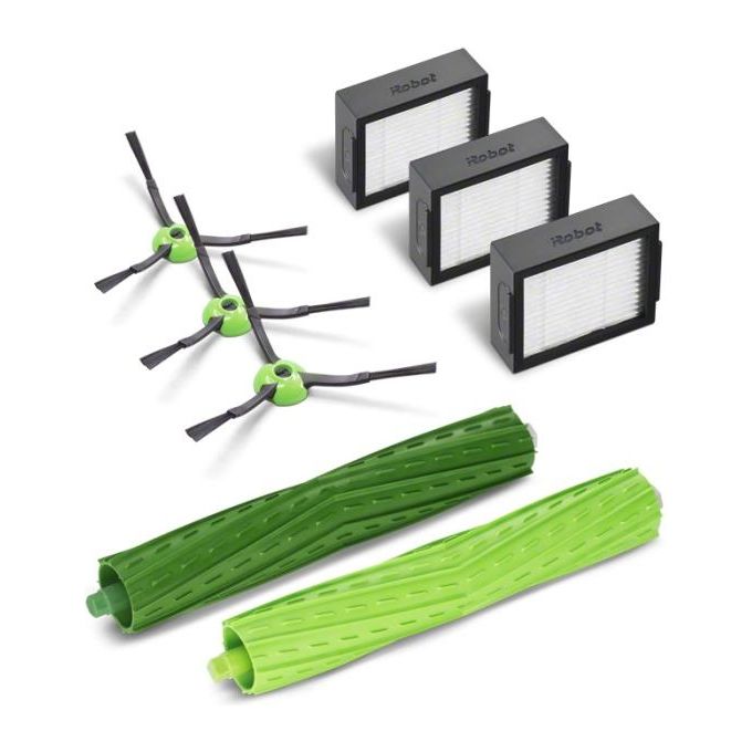 IRobot 3 Filtri High Efficiency 3 Spazzole Puliscibordi 1 Set in Gomma Multi-Superficie