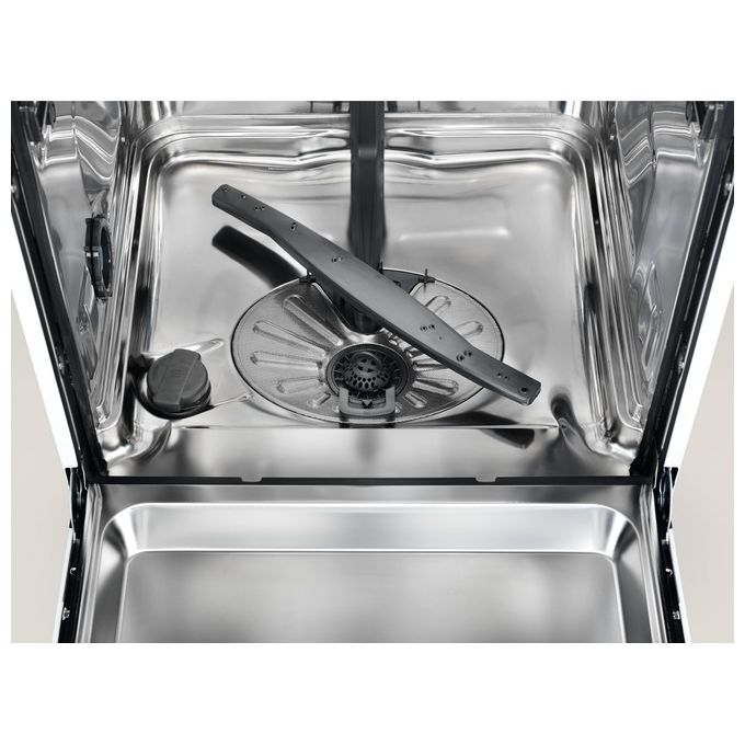 Electrolux EEA47201IX Lavastoviglie da Incasso a Scomparsa parziale 13 coperti Classe energetica E 8 programmi Motore Inverter Tecnologia AirDry 60 cm Frontalino Inox Antimpronta