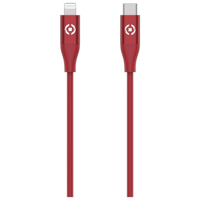 Celly Cavo Usb-C Lightning Color Rosso