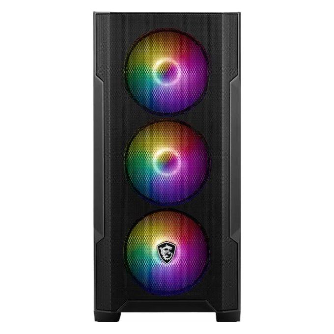 MSI MAG FORGE M100A Computer Case Micro Tower Nero-Trasparente