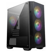 MSI MAG FORGE M100A Computer Case Micro Tower Nero-Trasparente