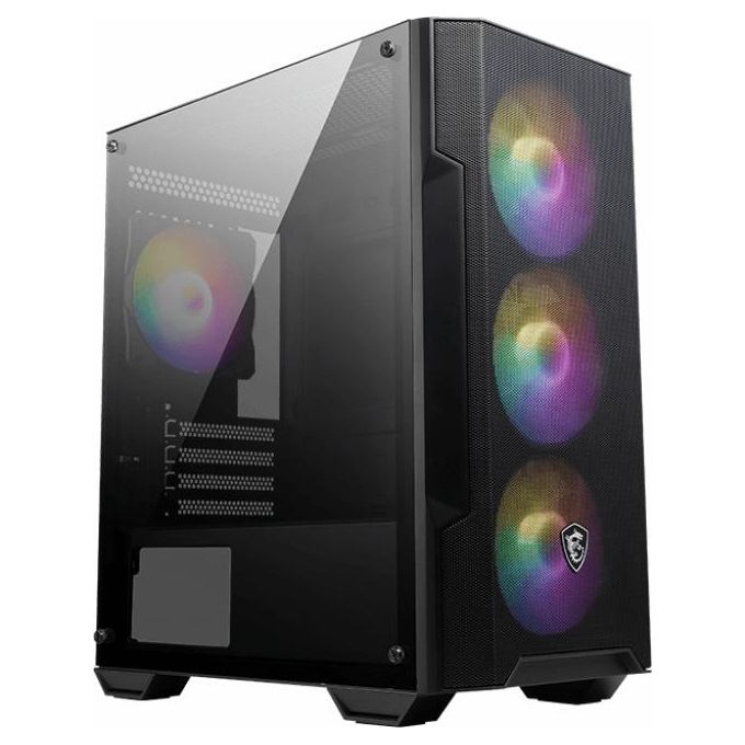 MSI MAG FORGE M100A Computer Case Micro Tower Nero-Trasparente