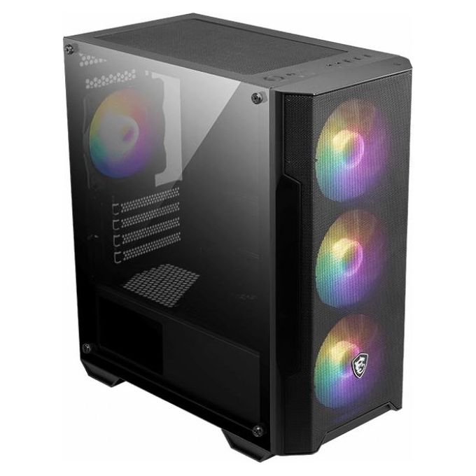 MSI MAG FORGE M100A Computer Case Micro Tower Nero-Trasparente