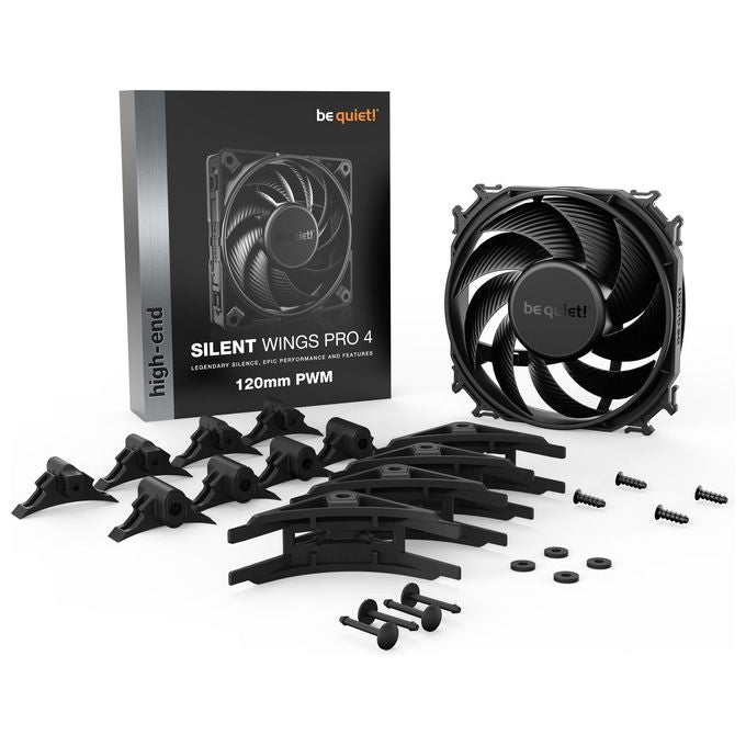 Be Quiet! Silent Wings Pro 4 120mm Pwm Case per Computer Ventilatore 12cm Nero