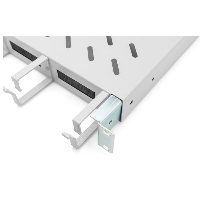 Digitus Ripiano per Armadi Rack 19'' con Gestione Cavi per Armadi 800mm Colore Grigio