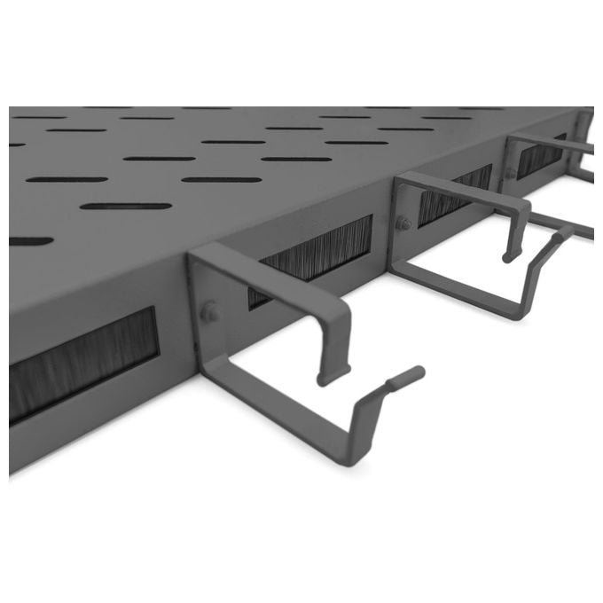 Digitus Ripiano per Armadi Rack 19'' con Gestione Cavi per Armadi 800mm Colore Nero
