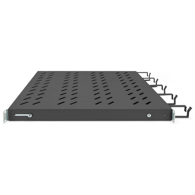Digitus Ripiano per Armadi Rack 19'' con Gestione Cavi per Armadi 800mm Colore Nero