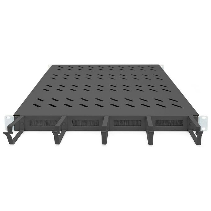 Digitus Ripiano per Armadi Rack 19'' con Gestione Cavi per Armadi 800mm Colore Nero