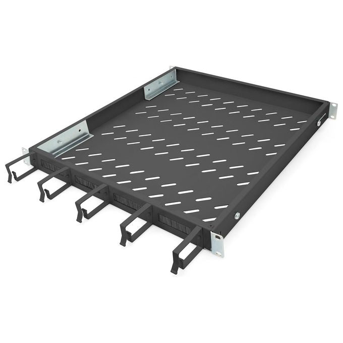 Digitus Ripiano per Armadi Rack 19'' con Gestione Cavi per Armadi 800mm Colore Nero