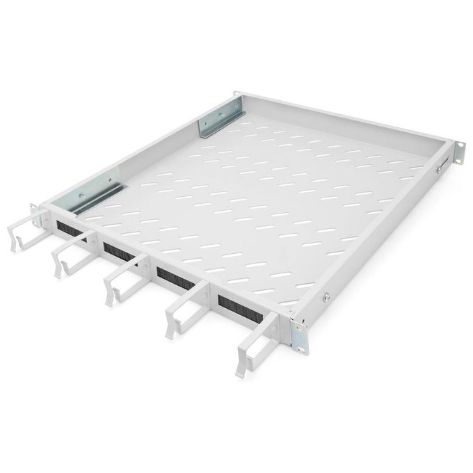 Digitus Ripiano per Armadi Rack 19'' con Gestione Cavi per Armadi 800mm Colore Grigio