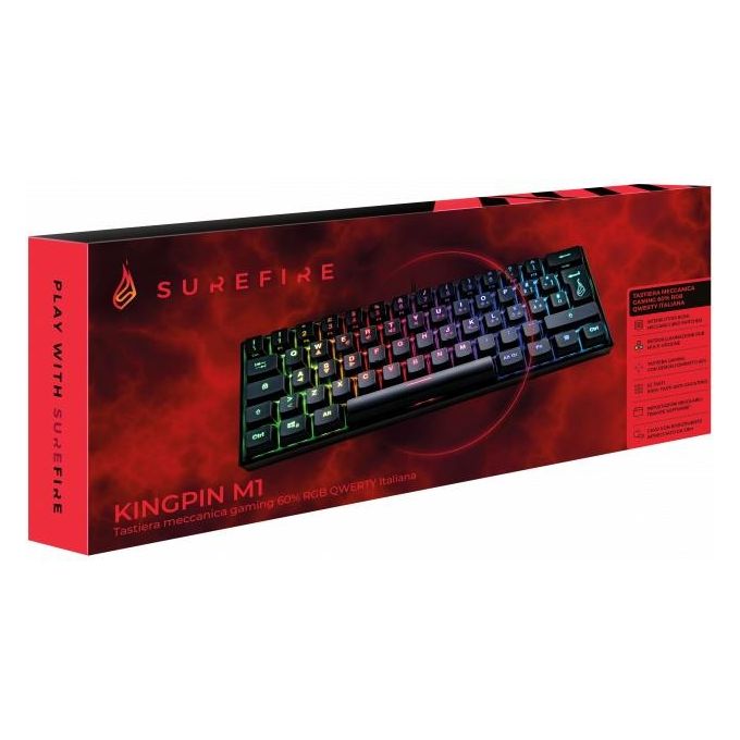 SureFire Condor Claw Gaming da 8 pulsanti I Mouse da gioco I Luci RGB I Mouse per PC 6400 DPI I 8 tasti programmabili I USB 3.2 GEN 1 e USB 2.0 I Windows Mac e console
