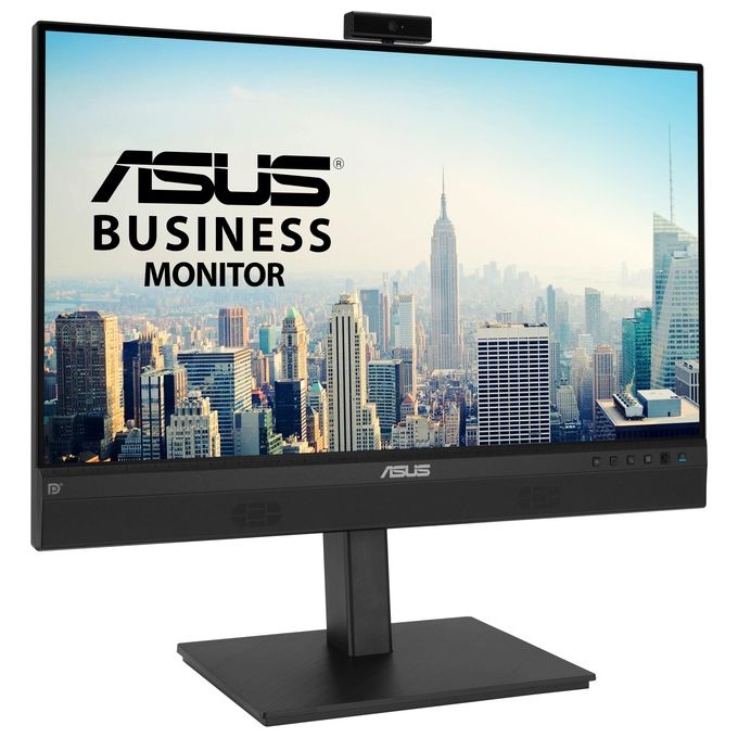 ASUS BE24ECSNK, Monitor 23.8”, FullHD(1920x1080), IPS, Frameless, Webcam FullHD Integrata, Microfono Ai Noise Canceling, USB-C, Speaker Integrati, Design Ergonomico, Eye Care, Riduzione Luce Blu, Nero