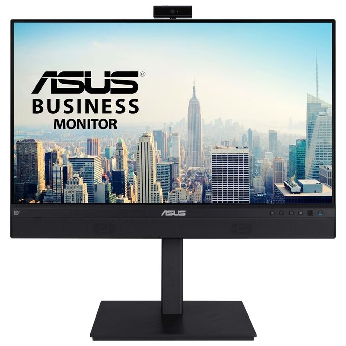 ASUS BE24ECSNK, Monitor 23.8”, FullHD(1920x1080), IPS, Frameless, Webcam FullHD Integrata, Microfono Ai Noise Canceling, USB-C, Speaker Integrati, Design Ergonomico, Eye Care, Riduzione Luce Blu, Nero