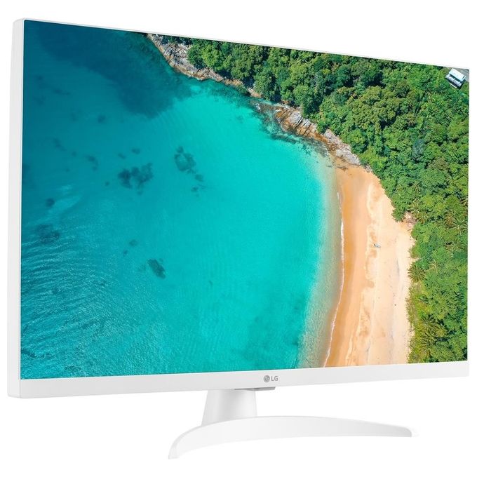 [ComeNuovo] LG 27TQ615S Monitor TV 27'' Smart WebOS 22 Full Hd Wi-Fi Bianco