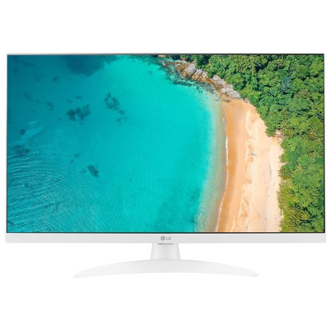 LG 27TQ615S Monitor TV 27'' Smart WebOS 22 Full Hd Wi-Fi Bianco