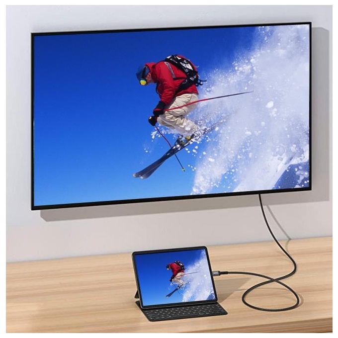 Equip Cavo e Adattatore Video 1mt Usb Tipo-c Hdmi Tipo a (Standard) Nero