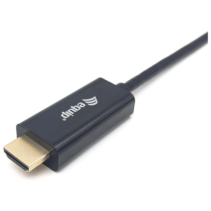 Equip Cavo e Adattatore Video 1mt Usb Tipo-c Hdmi Tipo a (Standard) Nero