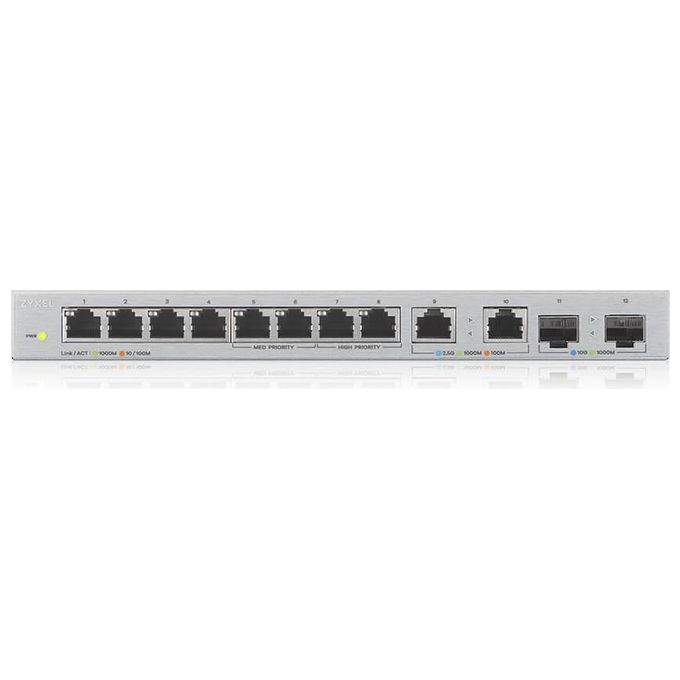 Zyxel XGS1010-12-ZZ0102F Switch di Rete Non Gestito Gigabit Ethernet (10-100-1000) Grigio
