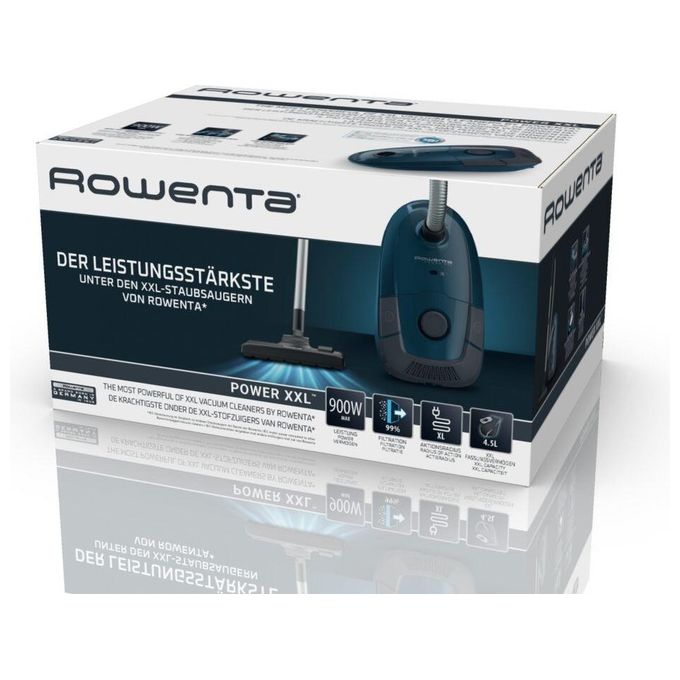 Rowenta RO3126 Power XXL Aspirapolvere con Sacchetto Blu Scuro-Grigio