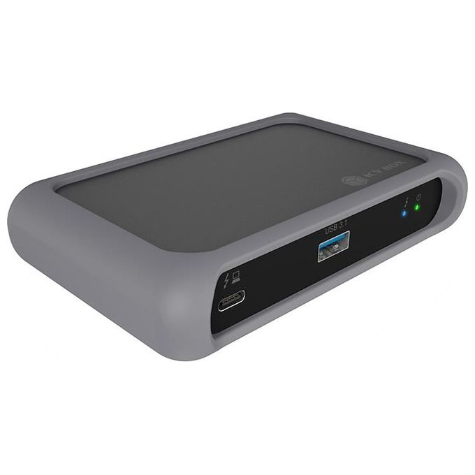 RaidSonic ICY BOX IB-HUB801-TB4 Thunderbolt 4 Mini Dock - HUB 5 in 1 per 2 Monitor