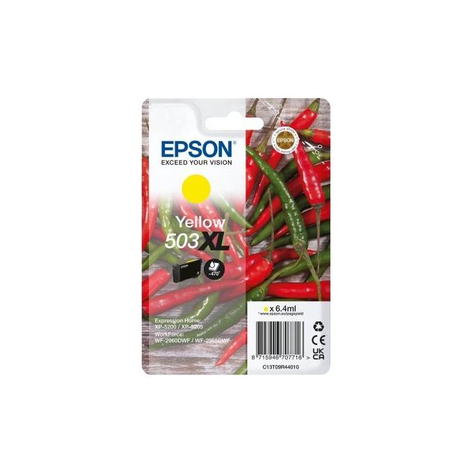 Epson C13T09R44020 503XL Cartuccia d'inchiostro Originale Resa elevata XL 6,4 ml colore Giallo