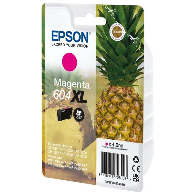 Epson Cartuccia d'Inchiostro Magenta 604XL