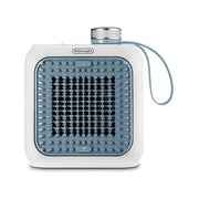 De’Longhi - HFX10B03.LB - Capsule Desk termoventilatore da tavolo, potenza 360 W, 2 livelli di calore, termostato meccanico, funzione ventilazione, Grigio-Blu