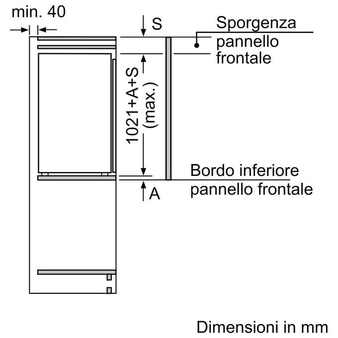 Bosch KIR31VFE0 Serie 4 Frigorifero Monoporta Capacita' 165 Litri Classe Energetica E Ventilato MultiBox XXL FreshSense 102.5 cm Bianco